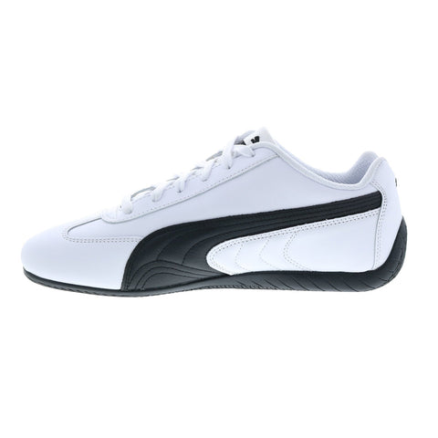Puma Speedcat Shield Leather 38705401 Mens White Leather Motorsport Sneakers Shoes