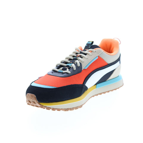 Puma City Rider Puma HC 38710001 Mens Orange Canvas Lifestyle Sneakers Shoes