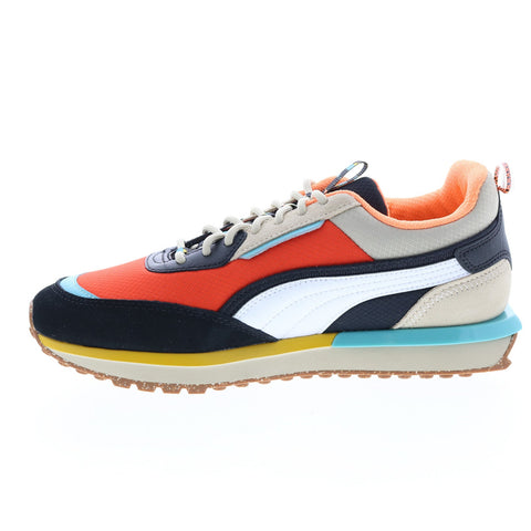 Puma City Rider Puma HC 38710001 Mens Orange Canvas Lifestyle Sneakers Shoes