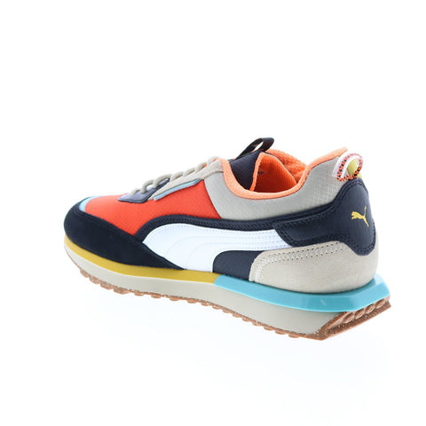 Puma City Rider Puma HC 38710001 Mens Orange Canvas Lifestyle Sneakers Shoes