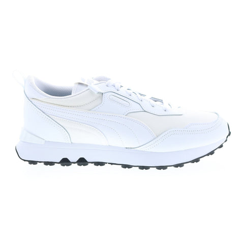 Puma Rider FV Future Vintage Leather 38717202 Mens White Sneakers Shoes