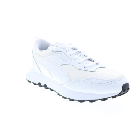 Puma Rider FV Future Vintage Leather 38717202 Mens White Sneakers Shoes