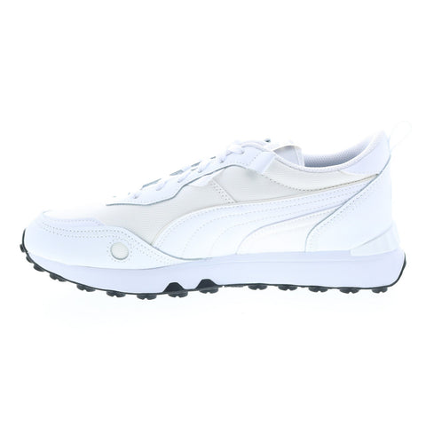 Puma Rider FV Future Vintage Leather 38717202 Mens White Sneakers Shoes