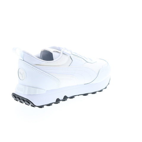 Puma Rider FV Future Vintage Leather 38717202 Mens White Sneakers Shoes