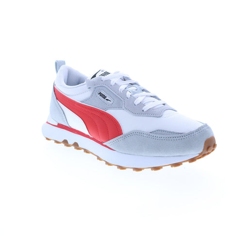 Puma Rider FV Future Vintage Essentials Mens White Suede Sneakers Shoes