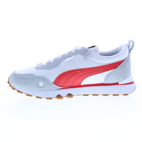Puma Rider FV Future Vintage Essentials Mens White Suede Sneakers Shoes