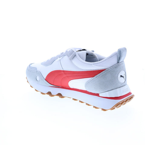 Puma Rider FV Future Vintage Essentials Mens White Suede Sneakers Shoes