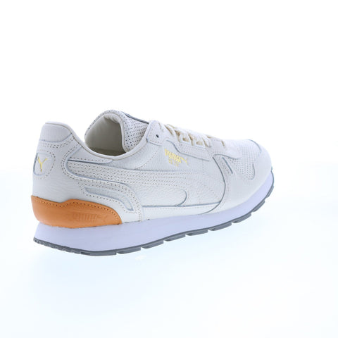 Puma RX 737 PRM 38725601 Mens Beige Leather Lifestyle Sneakers Shoes