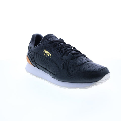 Puma RX 737 PRM 38725602 Mens Black Leather Lifestyle Sneakers Shoes