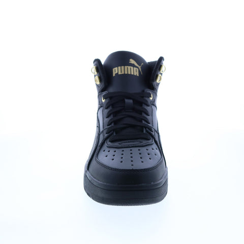 Puma Rebound Rugged 38759201 Mens Black Leather Lifestyle Sneakers Shoes