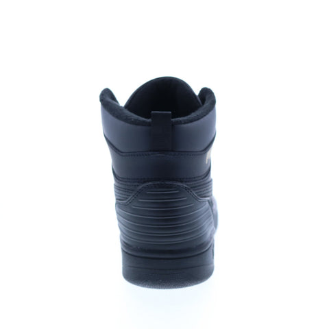 Puma Rebound Rugged 38759201 Mens Black Leather Lifestyle Sneakers Shoes