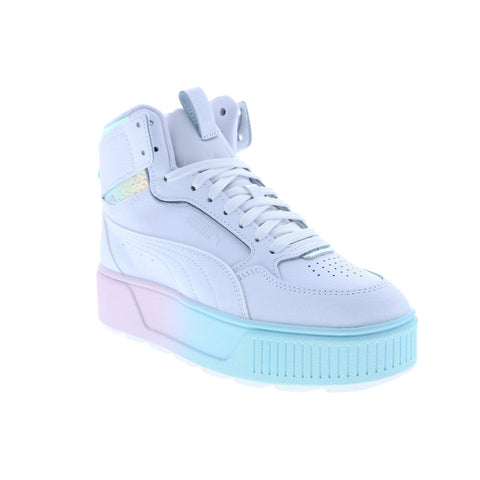Puma Karmen Rebelle Mid Exotics Womens White Lifestyle Sneakers Shoes