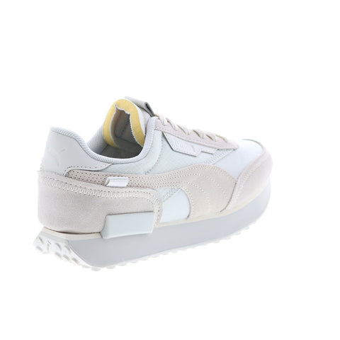 Puma Future Rider Mono 38766401 Womens Gray Suede Lifestyle Sneakers Shoes