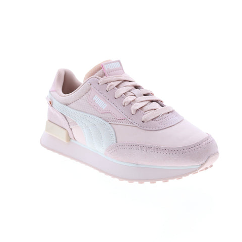 Puma Future Rider Mono 38766403 Womens Pink Suede Lifestyle Sneakers Shoes
