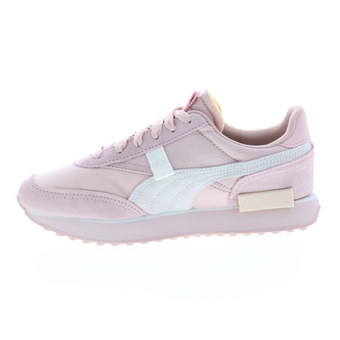 Puma Future Rider Mono 38766403 Womens Pink Suede Lifestyle Sneakers Shoes