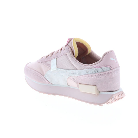 Puma Future Rider Mono 38766403 Womens Pink Suede Lifestyle Sneakers Shoes