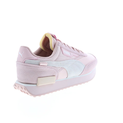 Puma Future Rider Mono 38766403 Womens Pink Suede Lifestyle Sneakers Shoes
