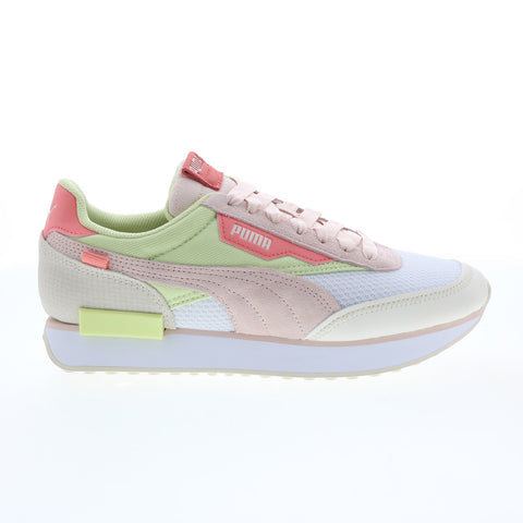 Puma Future Rider Interest 38769401 Womens Pink Suede Lifestyle Sneakers Shoes