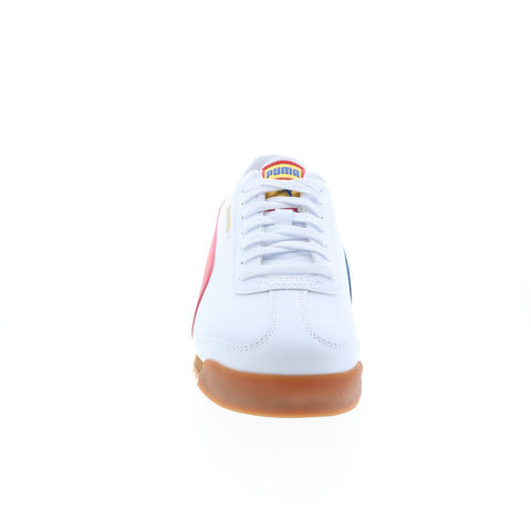 Puma Roma RWB 38834101 Mens White Synthetic Lace Up Lifestyle Sneakers Shoes