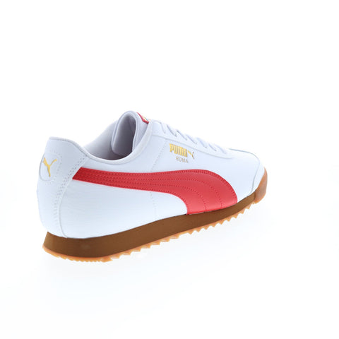 Puma Roma RWB 38834101 Mens White Synthetic Lace Up Lifestyle Sneakers Shoes