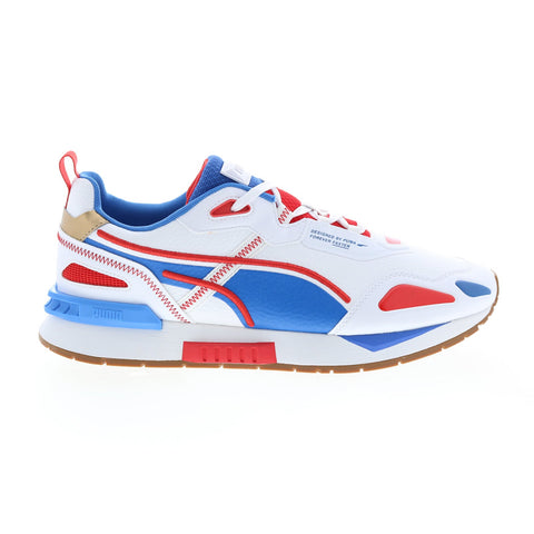 Puma Mirage Tech RWB 38834701 Mens White Lace Up Lifestyle Sneakers Shoes