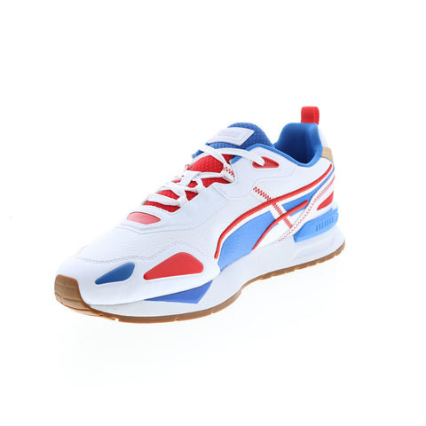 Puma Mirage Tech RWB 38834701 Mens White Lace Up Lifestyle Sneakers Shoes