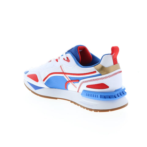 Puma Mirage Tech RWB 38834701 Mens White Lace Up Lifestyle Sneakers Shoes