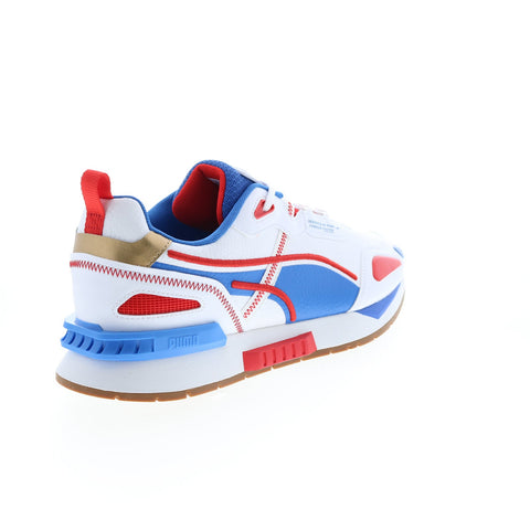 Puma Mirage Tech RWB 38834701 Mens White Lace Up Lifestyle Sneakers Shoes