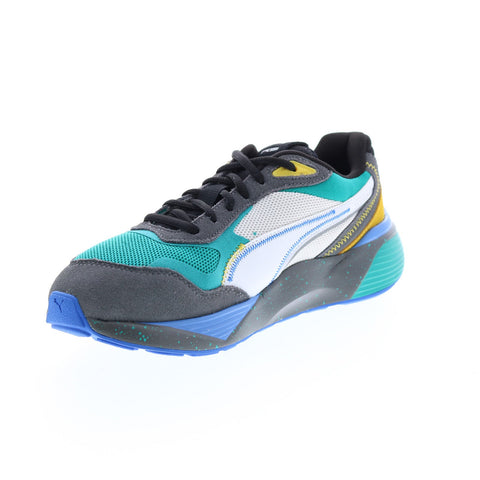 Puma RS-Metric Energy 38861702 Mens Green Suede Lifestyle Sneakers Shoes