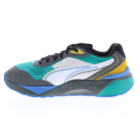 Puma RS-Metric Energy 38861702 Mens Green Suede Lifestyle Sneakers Shoes
