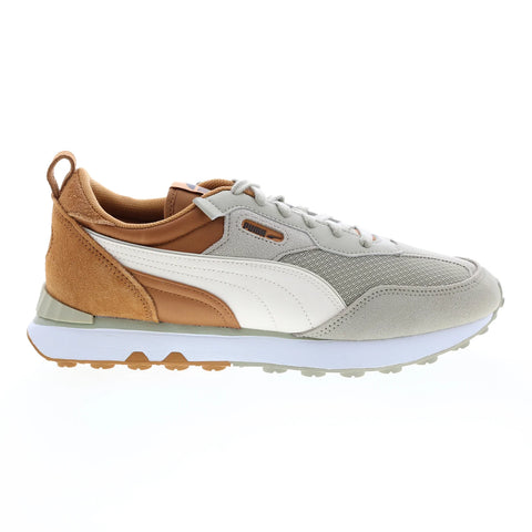 Puma Rider FV Future Vintage Block 38862302 Mens Gray Sneakers Shoes