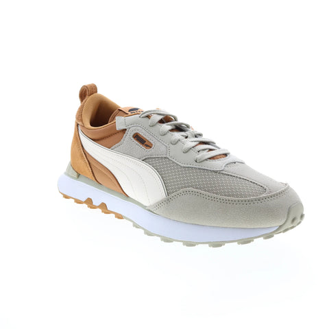 Puma Rider FV Future Vintage Block Mens Gray Lifestyle Sneakers Shoes ...
