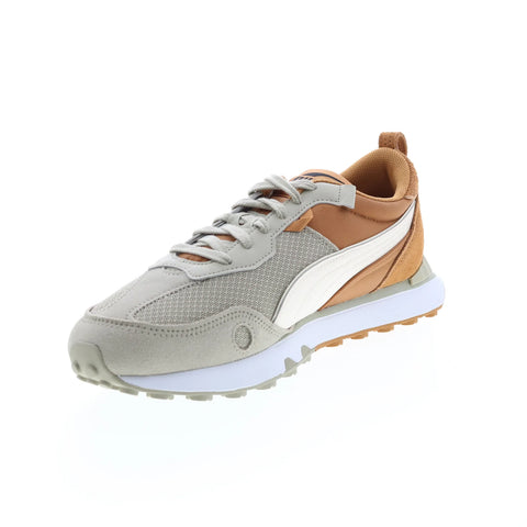 Puma Rider FV Future Vintage Block 38862302 Mens Gray Sneakers Shoes