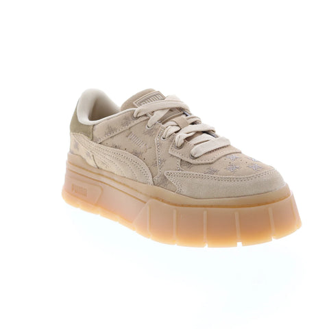 Puma Mayze Stack Edgy T7 38871301 Womens Beige Lifestyle Sneakers Shoes