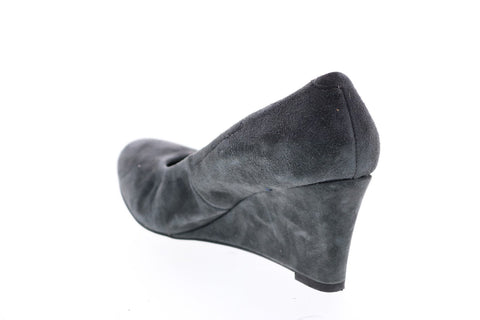 Vionic Camden Wedge 389 Camden Womens Gray Nubuck Slip On Wedges Heels Shoes