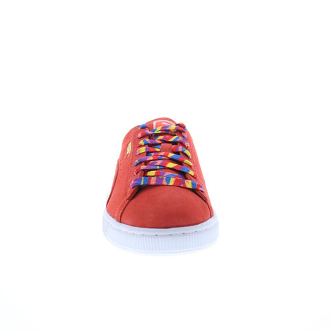 Puma Suede X Trevor Project 39075901 Mens Red Lifestyle Sneakers Shoes