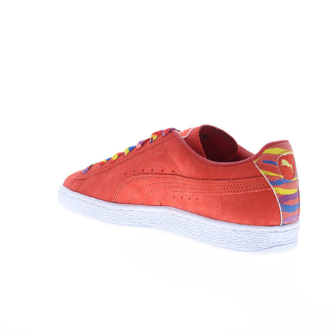 Puma Suede X Trevor Project 39075901 Mens Red Lifestyle Sneakers Shoes