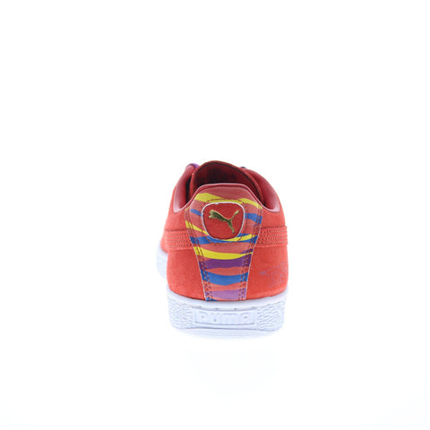 Puma Suede X Trevor Project 39075901 Mens Red Lifestyle Sneakers Shoes