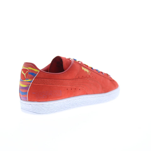 Puma Suede X Trevor Project 39075901 Mens Red Lifestyle Sneakers Shoes
