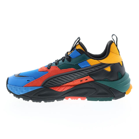 Puma RS Trck Color 39157601 Mens Blue Canvas Lifestyle Sneakers Shoes