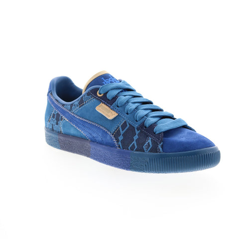 Puma Dapper Dan Clyde Pre-Game Runway Mens Blue Lifestyle Sneakers Shoes