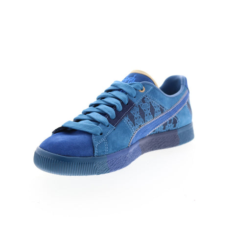 Puma Dapper Dan Clyde Pre-Game Runway Mens Blue Lifestyle Sneakers Shoes