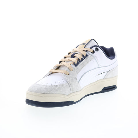 Puma Slipstream LO Service Line Mens White Leather Lifestyle Sneakers Shoes