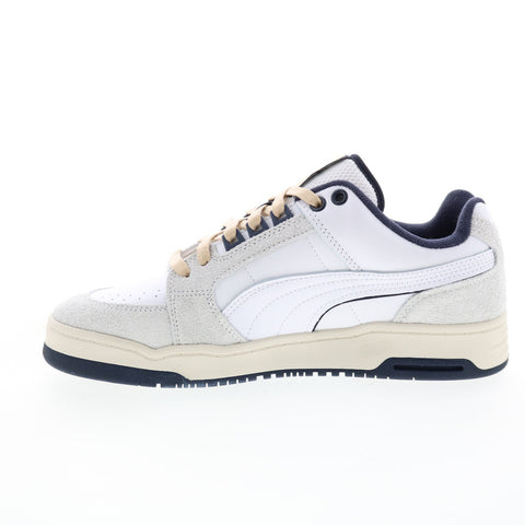 Puma Slipstream LO Service Line Mens White Leather Lifestyle Sneakers Shoes