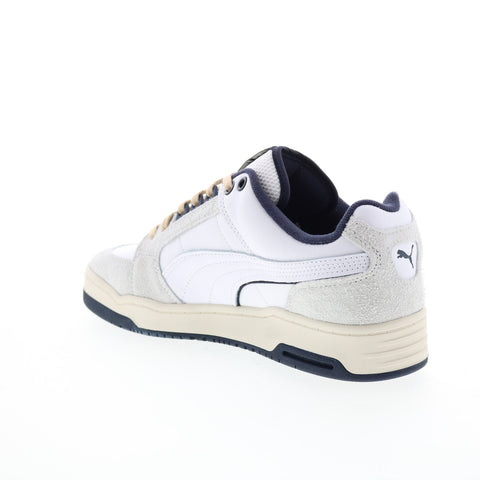 Puma Slipstream LO Service Line Mens White Leather Lifestyle Sneakers Shoes