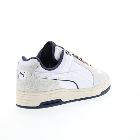Puma Slipstream LO Service Line Mens White Leather Lifestyle Sneakers Shoes