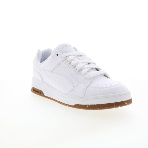 Puma Slipstream Lo Gum 39322301 Mens White Leather Lifestyle Sneakers Shoes