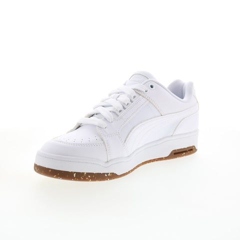 Puma Slipstream Lo Gum 39322301 Mens White Leather Lifestyle Sneakers Shoes