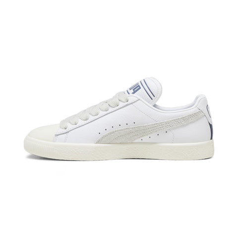 Puma Clyde Q3 Rhuigi 39330501 Mens White Leather Lifestyle Sneakers Shoes