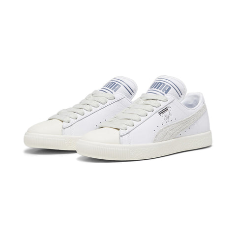 Puma Clyde Q3 Rhuigi 39330501 Mens White Leather Lifestyle Sneakers Shoes